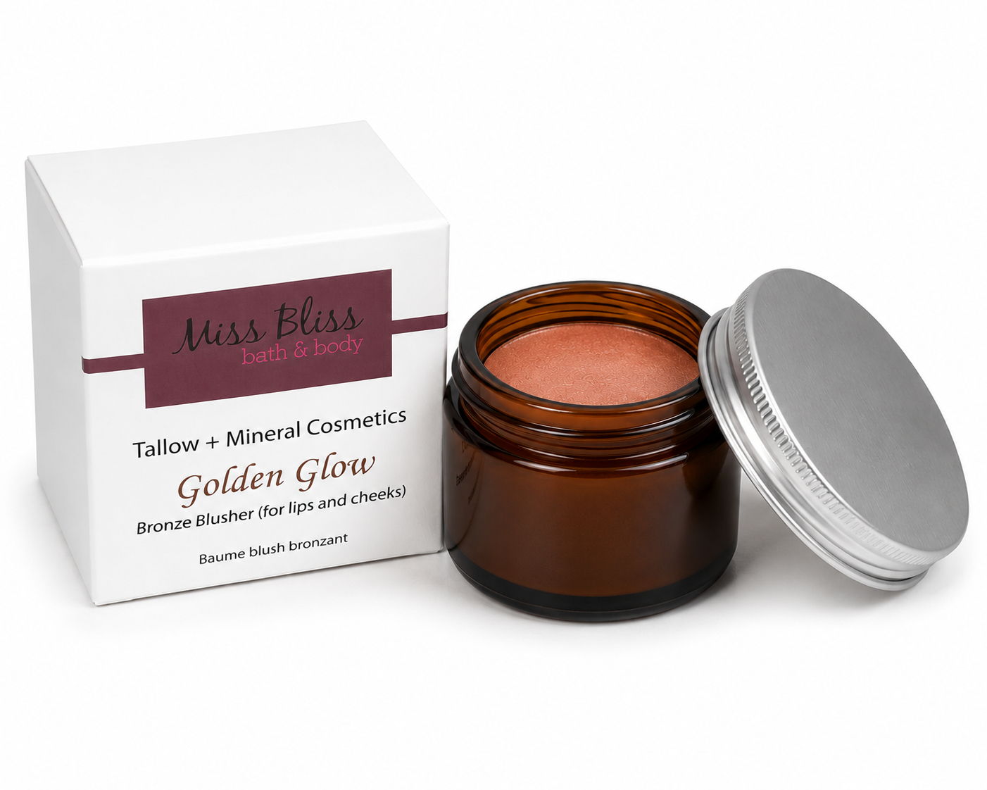 GOLDEN GLOW - 
Bronze Blusher Balm for Lips + Cheeks